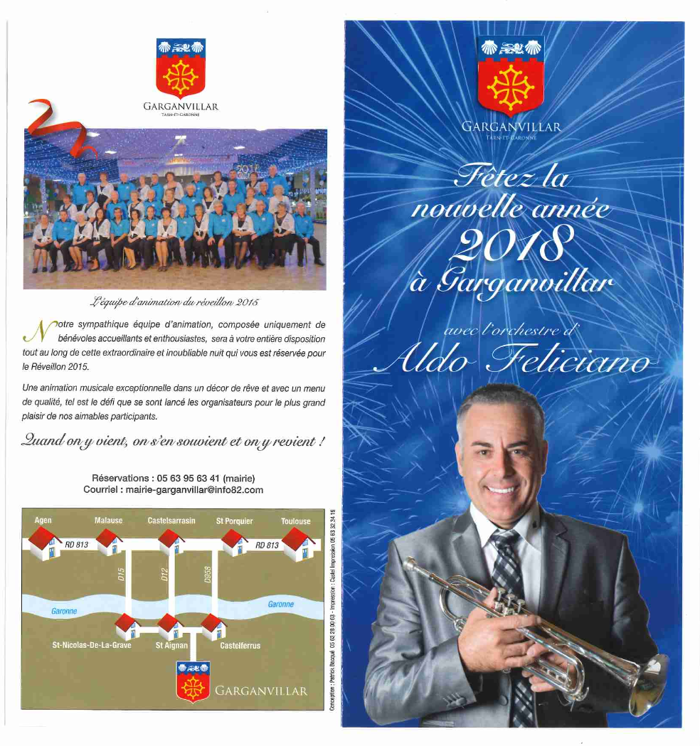Aldo Feliciano au réveillon de la Saint-Sylvestre de Garganvillar